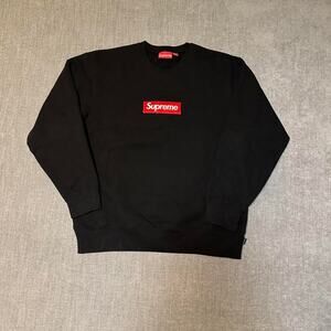 Supreme box logo Black crewneck
